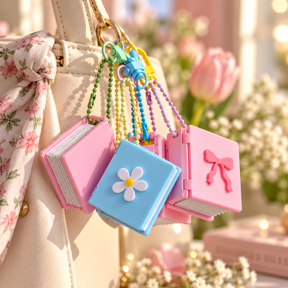 Pocket Memoir: Personalised Mini Photo Book Keychain (6 Photos)