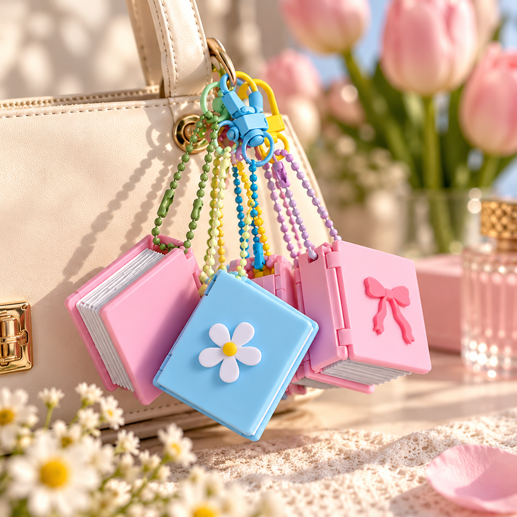 Pocket Memoir: Personalised Mini Photo Book Keychain (6 Photos)