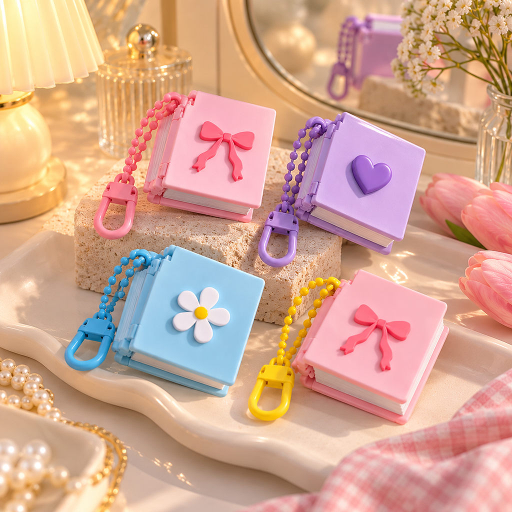 Pocket Memoir: Personalised Mini Photo Book Keychain (6 Photos)