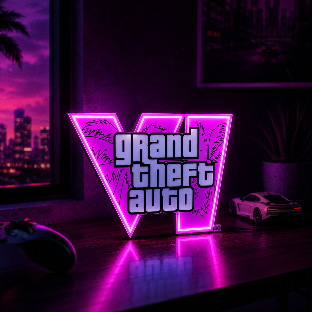 GTA VI Lightbox —  LED Desk Lamp