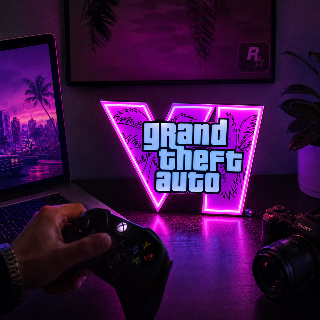 GTA VI Lightbox —  LED Desk Lamp