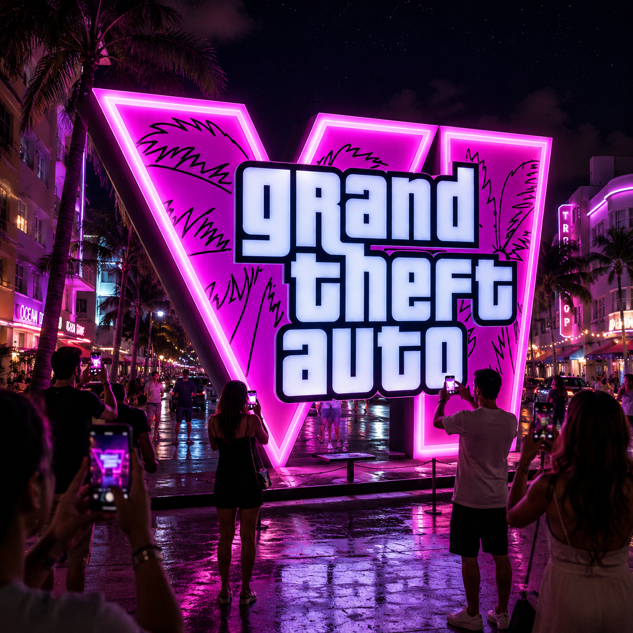 GTA VI Lightbox —  LED Desk Lamp