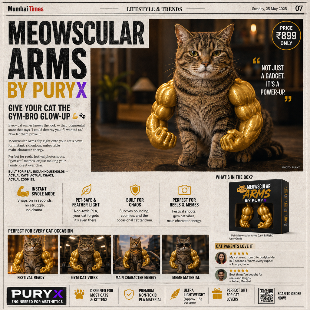 Meowscular Arms – Buff Cat Costume Arms
